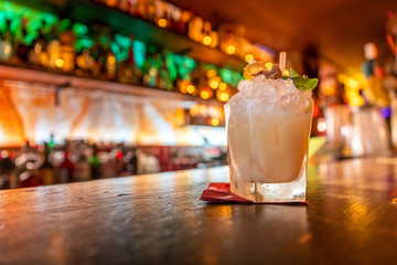 A Cocktail in A Tiki Bar in Paris