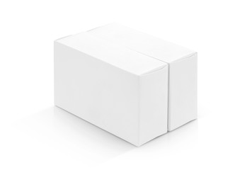 white paper boxes for products design mock-up