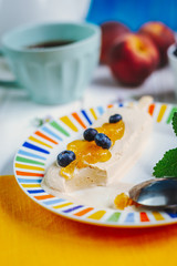 Caramel ice cream on a stick