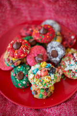 Christmas colorful cookies