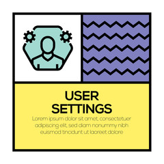 USER SETTINGS ICON CONCEPT