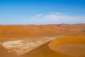 Fototapeta na wymiar Deadvlei Namibia in Sossusvlei