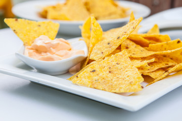 nacho and cheese