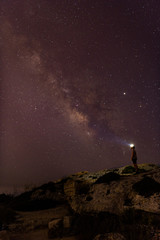 Standing under the Milky Way