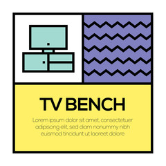 TV BENCH ICON CONCEPT