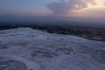 Travertine pools and terraces in Pamukkale, Turkey