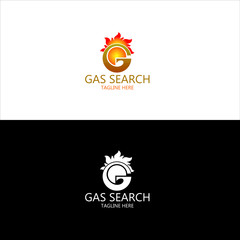 Gas Search Logo in Vector