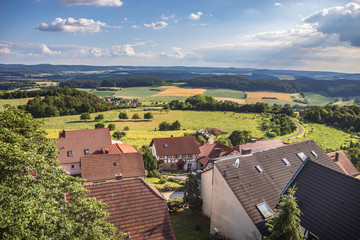 Typical landscape of Hassberge county