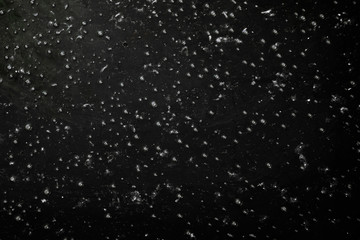 Black liquid with bubbles textured background