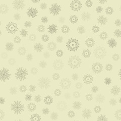 Medium and small flowers, pale gray