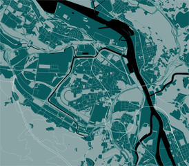 vector map of the city of Barakaldo, Basque Country, Spain