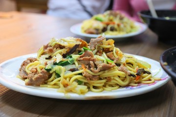 Fried noodles in Taiwan