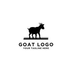 collection of cattle logo vector. Goat design. - Vector