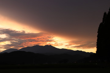 夕暮れの風景