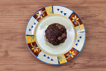 muffin baunilha chocolate