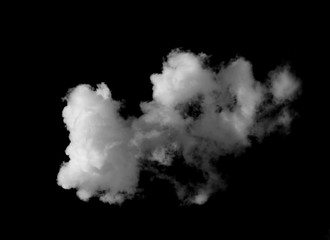 White cloud object for nature design summer background