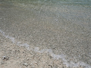 波照間島の「ナリサ浜（サンゴ浜）」／“Narisa beach (coral beach)” in Hateruma Island. Hateruma Island is one of the Yaeyama Islands in Ishigaki City, Okinawa Prefecture, and is the southernmost manned island in Japan.