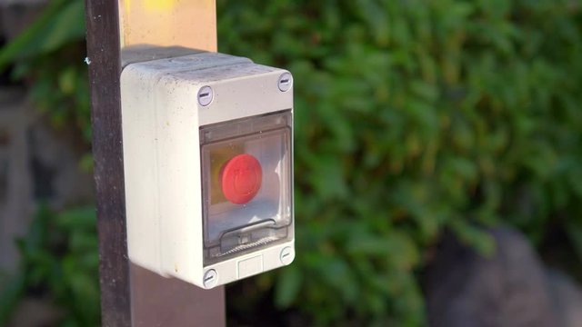 Emergency button alarm help in 4K slow motion 60fps