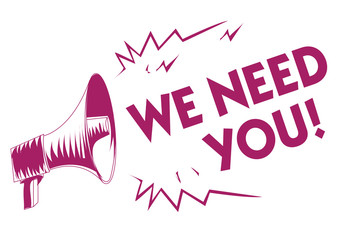 Flat design business illustration concept Digital marketing business holding megaphone for website and promotion banners. Cartoon human hand holding megaphone. social media concept