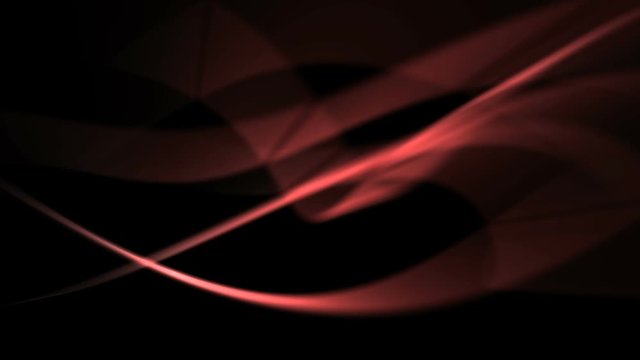 abstract red light rays in curved motion - seamless loop (FULL HD)