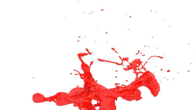 Splashed Red