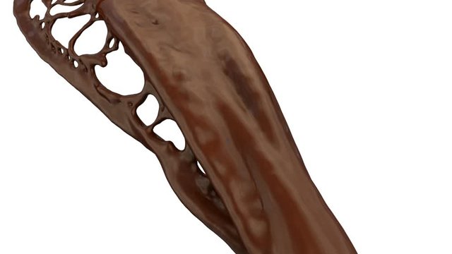 flowing chocolate, alpha channel included (FULL HD)