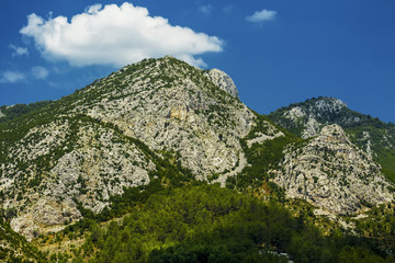  Picturesque mountains of Albania, Landscape with the image of mountains in Albania, Dinaric Alps.