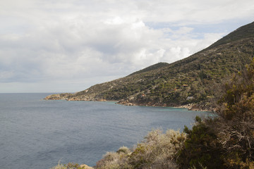 Fototapeta na wymiar Isola del Giglio cala delle Caldane Grosseto Italia
