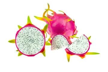 Beautiful pink dragon fruit or pitaya