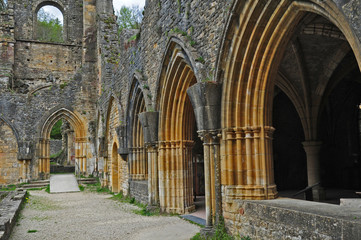 Orval, le rovine dell'antica Abbazia trappista - Belgio	