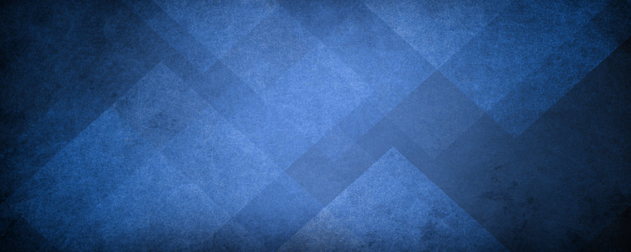 Abstract blue background design with triangle blocks in geometric pattern, contemporary modern art style background design
