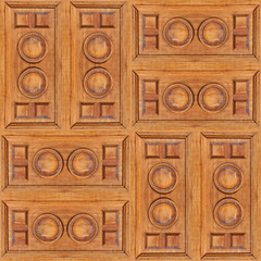 Seamless texture of wooden panels with cracks for aristocracy interior design.