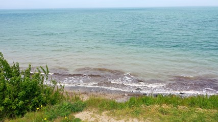 Steep coast Brodtener shore