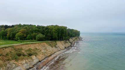 Steep coast Brodtener shore