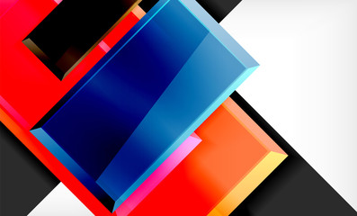 Color squares futuristic abstract background