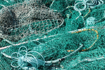 green fishing nets 