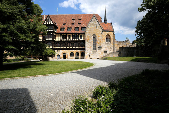 Prince building, Luther Church, Veste Coburg, Fortress, Towers, Coburg, Bavaria, Germany, Europe