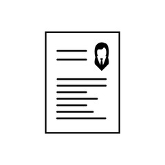 Curriculum vitae icon