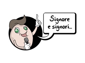 ladies and gentlemen message in italian