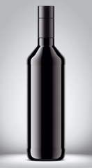 Glass bottle mockup. 