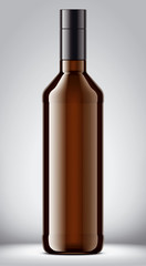 Glass bottle mockup. 