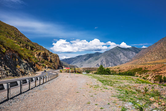 Chui tract at Kur - Kechu. Altai Republic, Russia