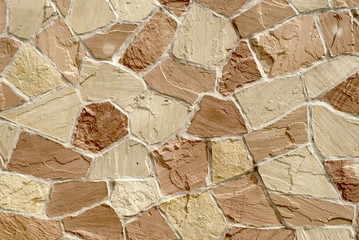 Pattern of stone wall decorative surfaces 
