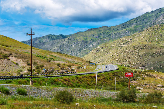 Landscape at Cardona Kur - Kechu. Altai Republic, Russia