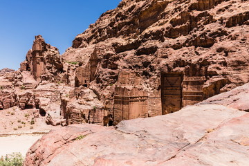 View of The High Place Of Sacrifice Trail in Petra, Jordan
