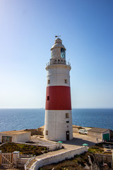 Fototapeta premium Gibraltar Leuchtturm Atlantik Himmel Meer