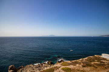 Gibraltar Meer Schiffe Meerenge Spanien Afrika Atlantik