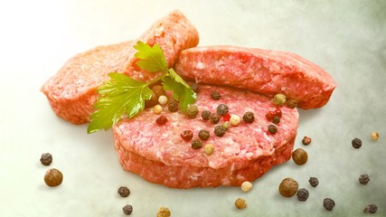 beef steak on white. Isolated
