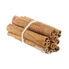 heap of cassia stickes isolated on white background
