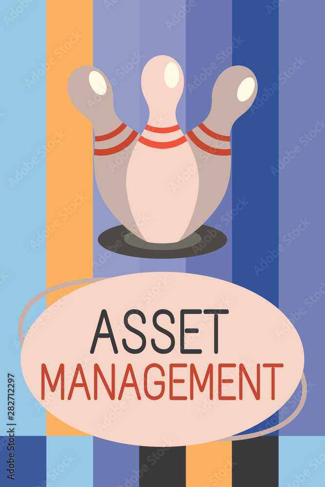 Poster word writing text asset management. business concept for systematic process of operating and disposi